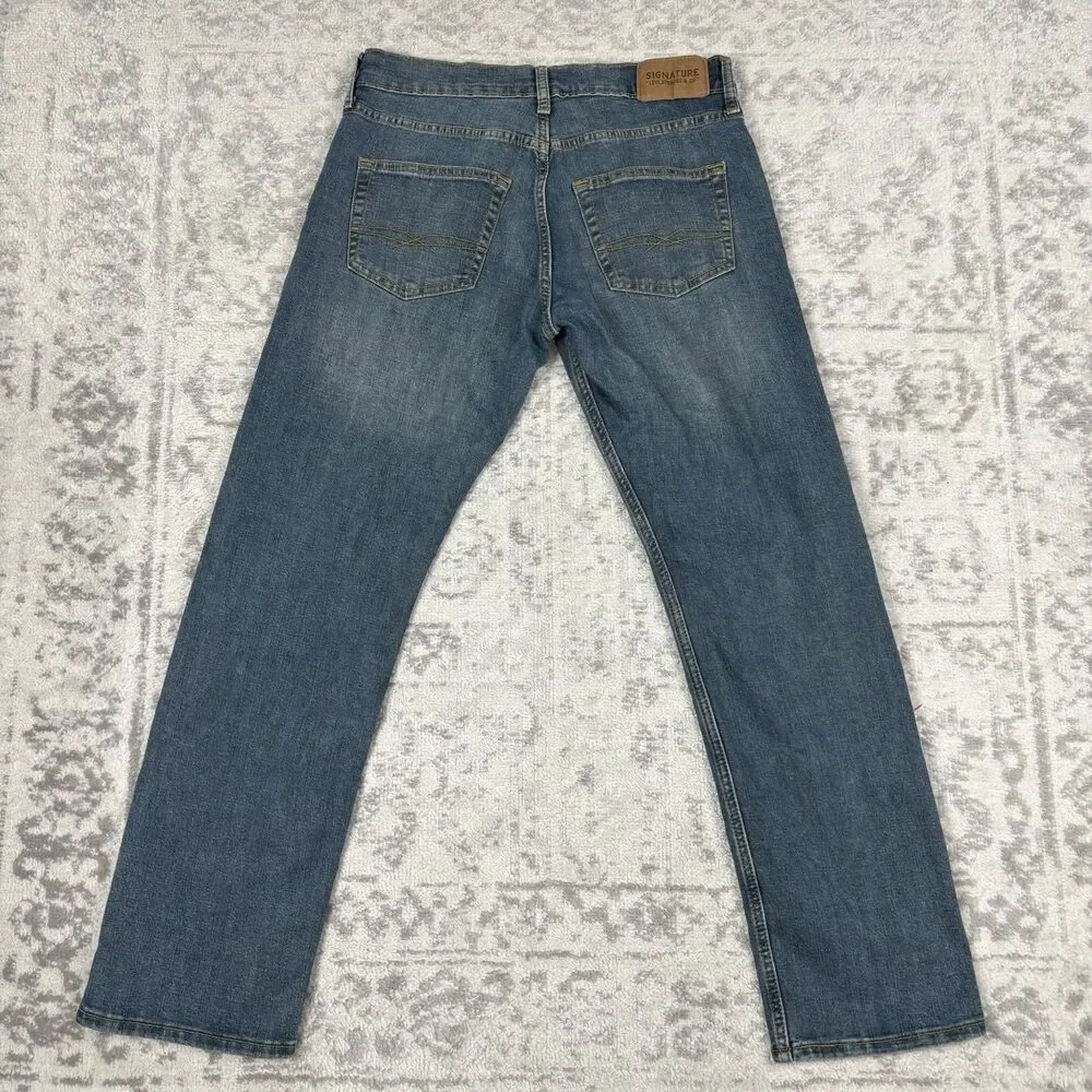 Signature Levi’s Strauss S51 Jeans Mens Medium Wash Straight Size 30x30